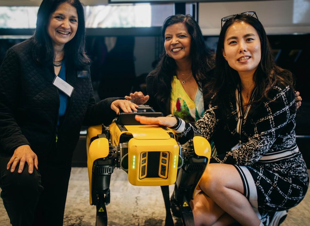 Attendees networking at SVEF