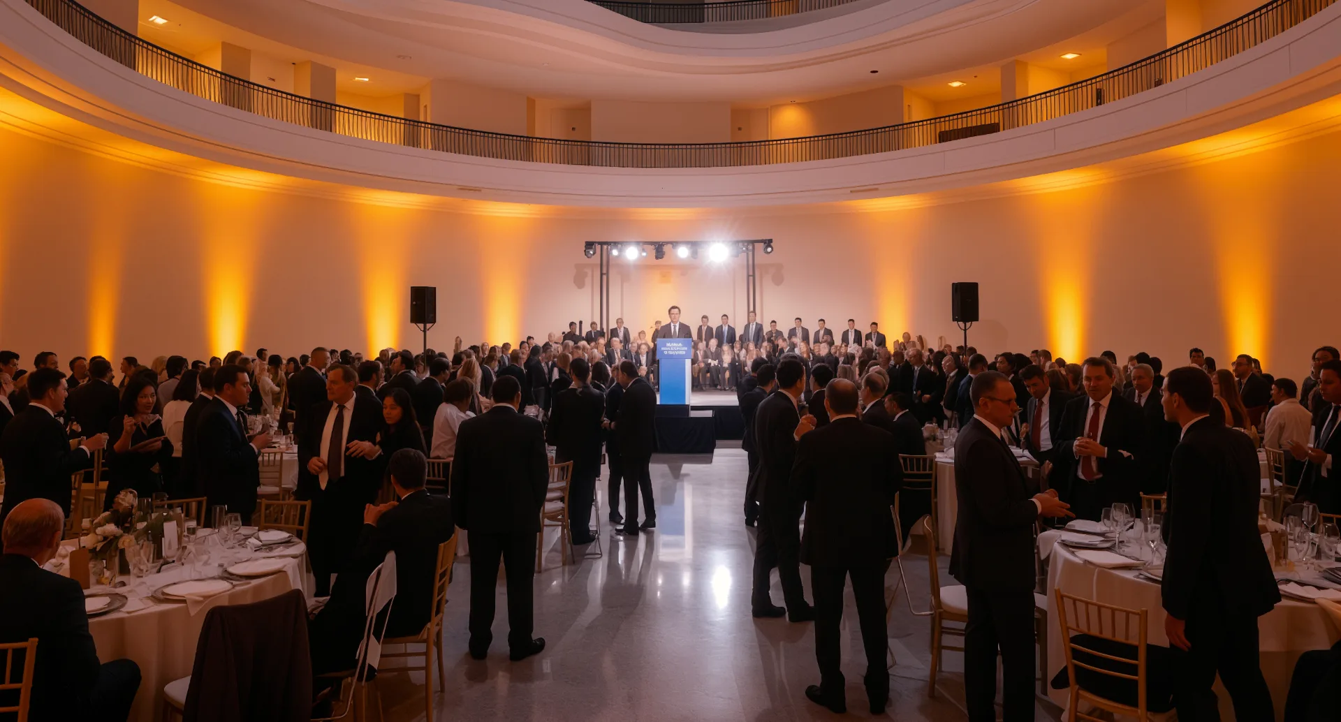 SVEF 2026 gala dinner event at San Jose City Hall rotunda